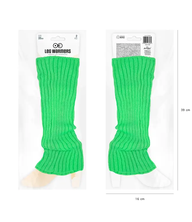 Beenwarmers NEON groen | OneSize | 35 cm