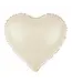 Folieballon hart Nude / Creme | 40 cm