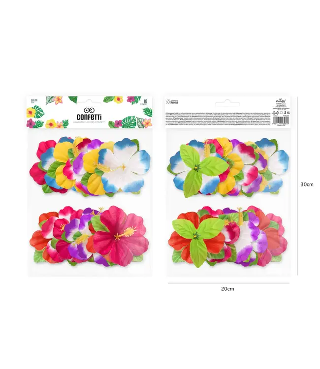 Bloemen confetti Hawaii | 18 stuks