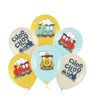 PartyPal Ballonnen trein ChooChoo | 6 stuks