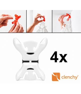 Clenchy Slingerklemmen clenchy | 4 stuks | ZONDER punaises