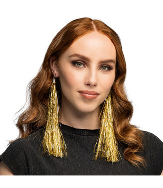 Oorbellen tinsel goud