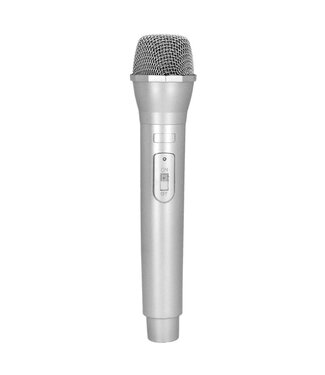 Microfoon deluxe zilver