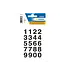 Stickers Getallen 0-9 Zwart | 20x18mm 40 stuks
