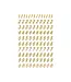 Stickers Getallen 0-9 Goud | 8mm 208 stuks