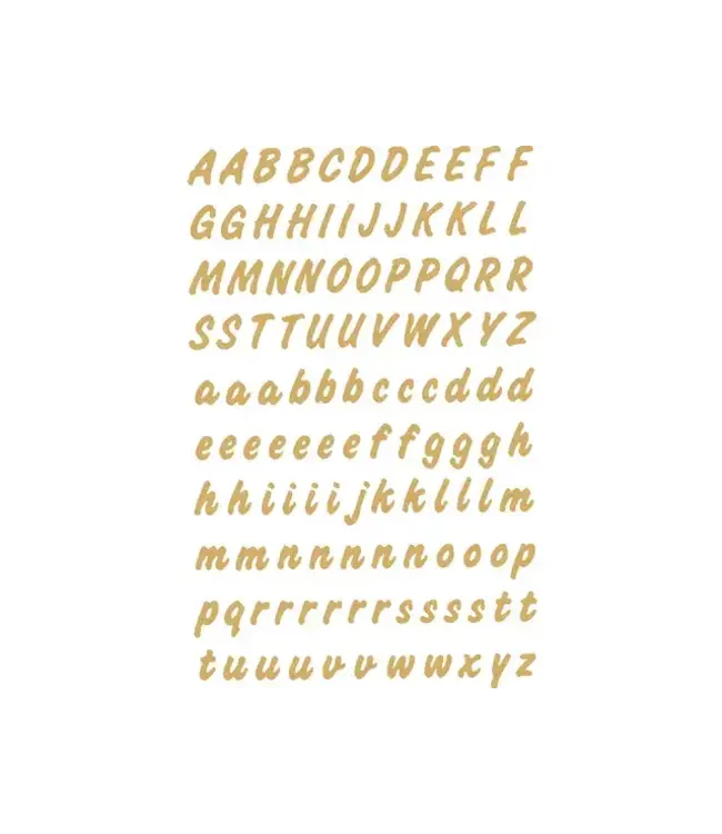 Stickers Letters A-Z Goud | 8mm 238 stuks