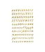 Stickers Letters A-Z Goud | 8mm 238 stuks