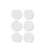 Ronde stickers Ø32mm Wit | 36 stuks