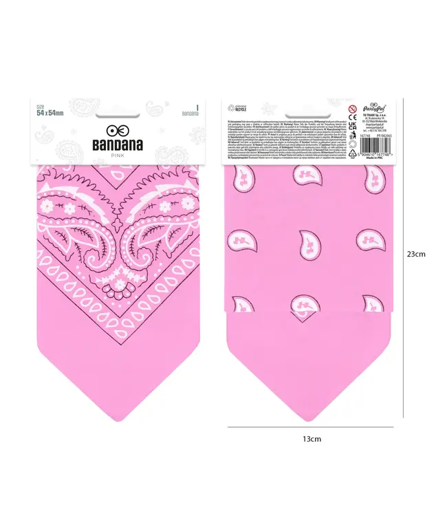Bandana roze | 54 x 54 cm