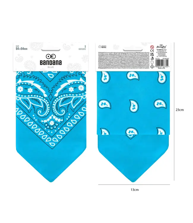 Bandana lichtblauw | 54 x 54 cm