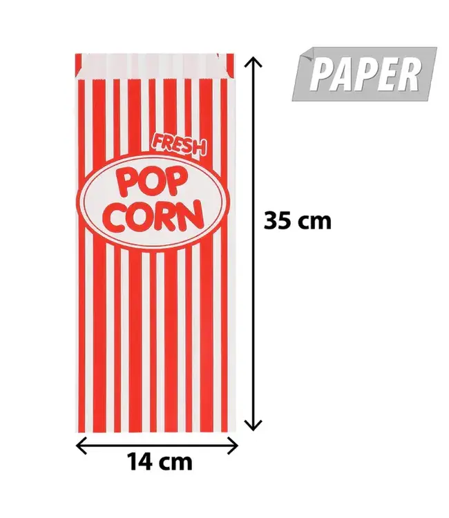 Popcorn uitdeelzakjes | 8 stuks