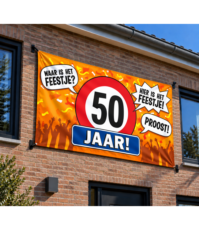XXL vlag 50 jaar | 150 x 90 cm