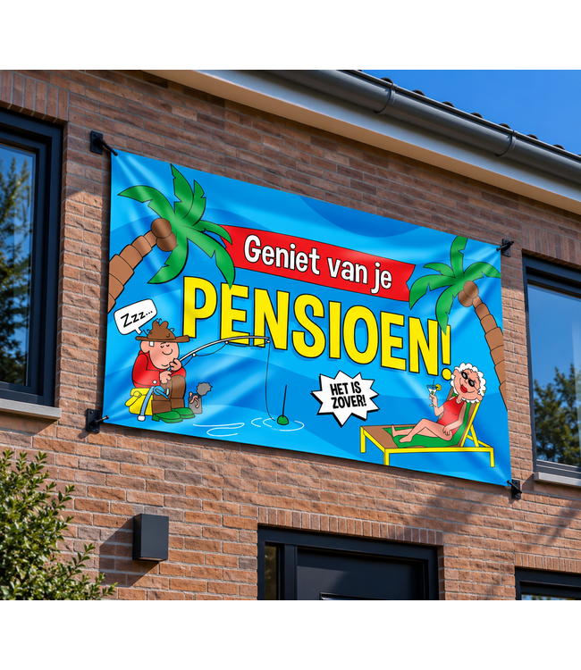 XXL vlag Pensioen | 150 x 90 cm