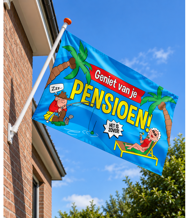 XXL vlag Pensioen | 150 x 90 cm