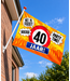 XXL vlag 40 jaar | 150 x 90 cm