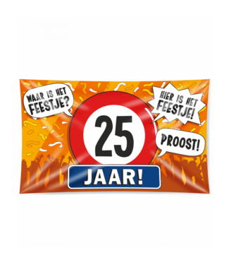 XXL vlag 25 jaar | 150 x 90 cm
