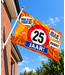 XXL vlag 25 jaar | 150 x 90 cm