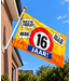 XXL vlag 16 jaar | 150 x 90 cm