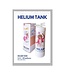 Helium Cilinder Compact 3,3l. voor 50 ballonnen