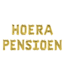 Folieballon set Hoera Pensioen | Goud | 190cm