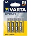 Varta Superlife batterijen 4x AA