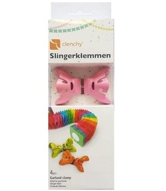 Clenchy Slingerklemmen Clenchy | 4 stuks | Roze