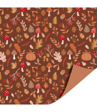 KP Cadeaupapier Autumn forest | 70x200cm | Dubbelzijdig