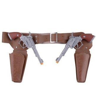 Cowboy holster inclusief 2 pistolen