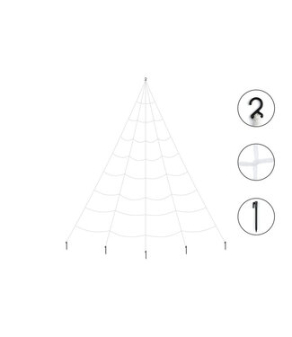 PartyDeco Spinnenweb 5x4 meter