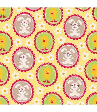 Brauns Cadeaupapier Pasen portretten | 70cmx2m