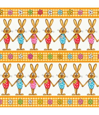 Brauns Cadeaupapier Paashaas friends | 70cmx2m
