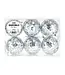 Discoballen zilver 7cm | 6 stuks