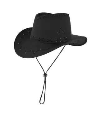 PartyPal Cowboy hoed zwart | 54cm