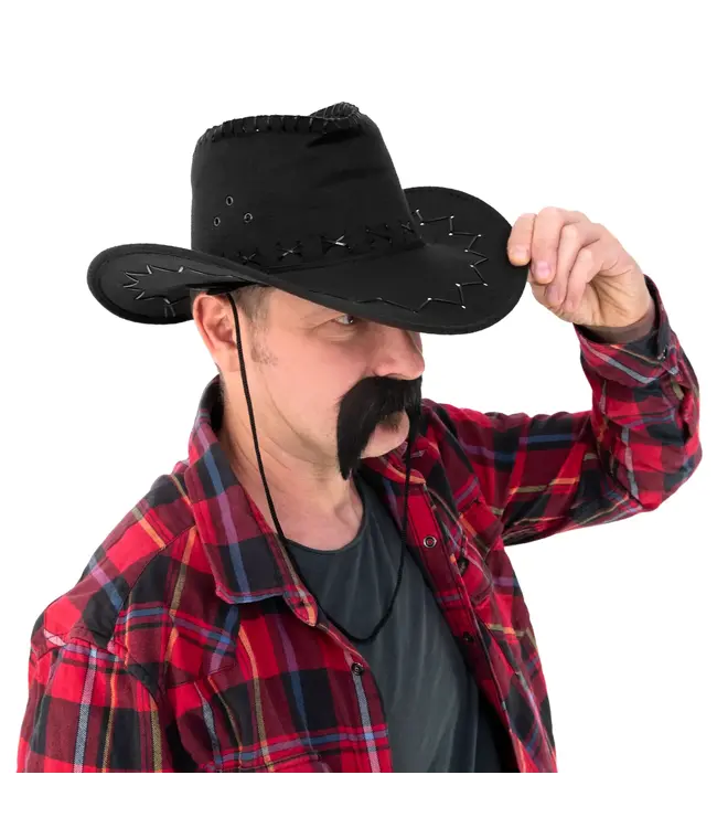 Cowboy hoed zwart | 54cm