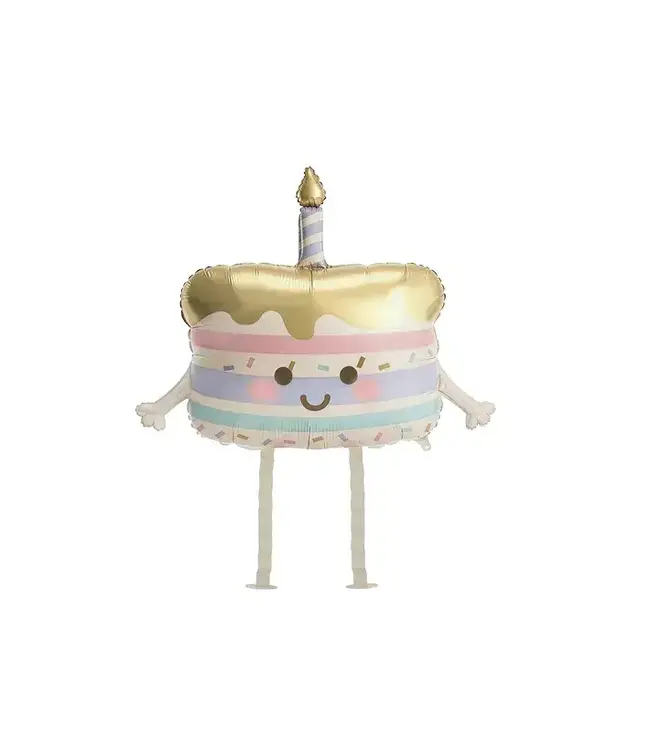 Folieballon Walking Cake | 67x57cm