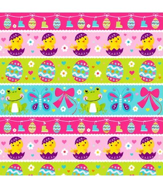 Brauns Cadeaupapier lentedieren & pasen | 70cmx2m