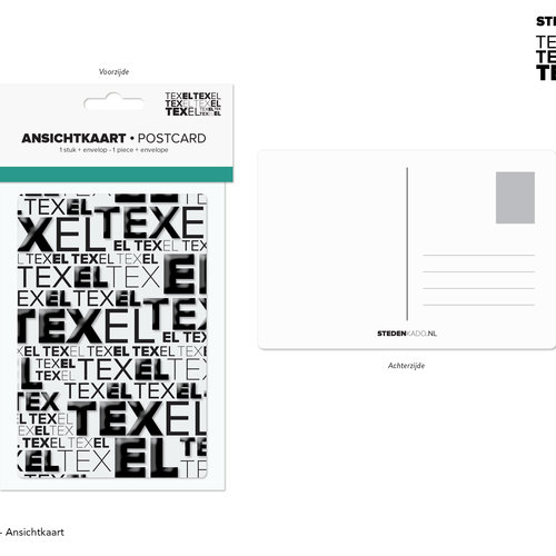 ANSICHTKAART + ENVELOP TEXEL