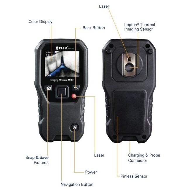 FLIR MR160 Feuchtemessgerät mit integrierter Wärmebildkamera