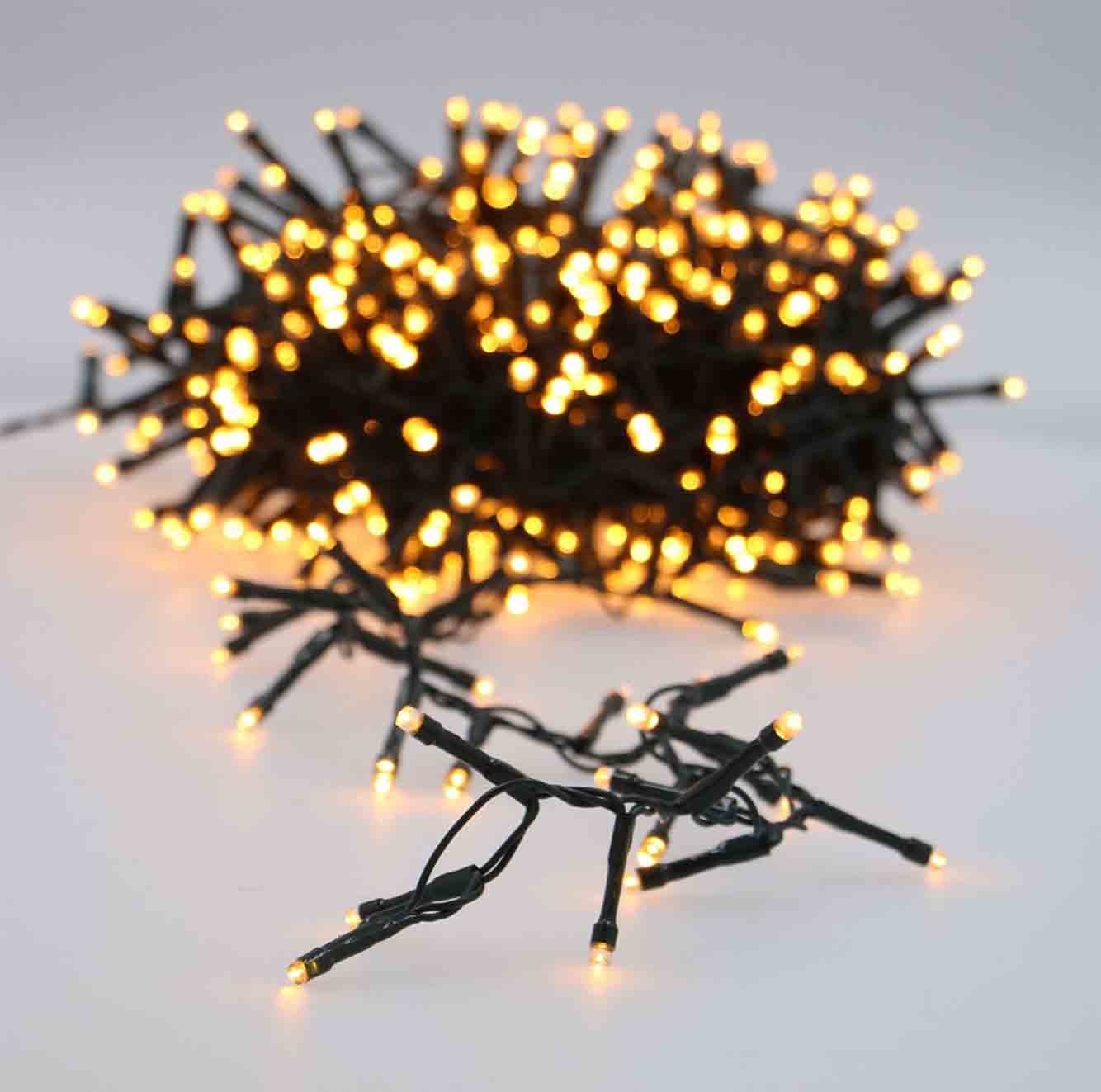 Kerstverlichting micro cluster 1500 LED warm wit 30m - Kerstbomen