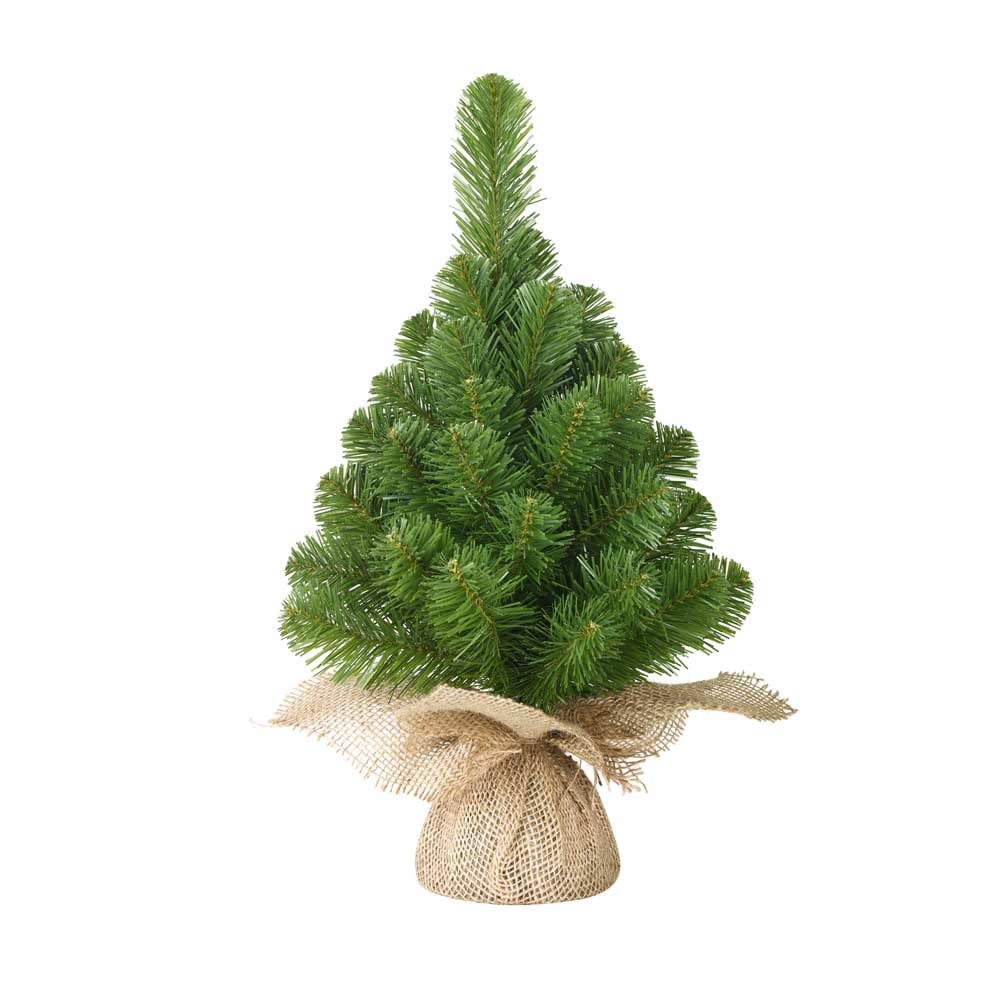 Norton kerstboompje groen in jute zak 45cm