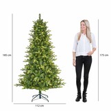 Dayton kunstkerstboom 185xø112cm | groen met 200 LED lampjes