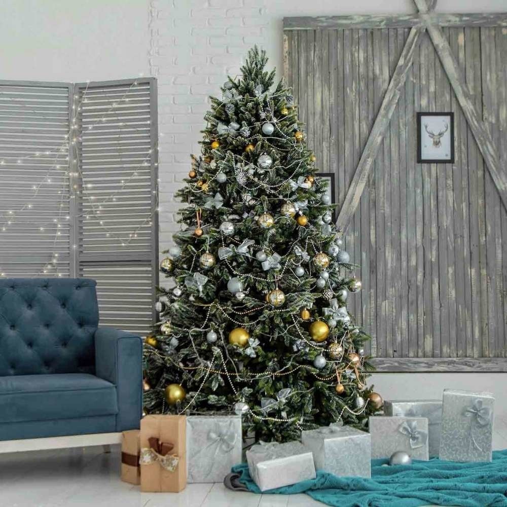 Kerstboompiek van glas | camel bruin | 26cm hoog