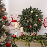 Kerstballen set 42-delig | glas | rood | diverse maten