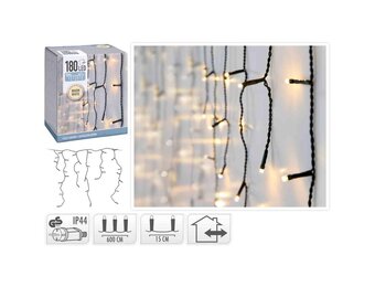 IJspegelverlichting | 180 LED lampjes | warm wit | 6 meter