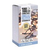 Kerstverlichting koppelbaar | 100 LED lampjes | extra warm wit | 7,5 meter