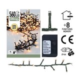 Kerstverlichting micro cluster | 560 LED lampjes | extra warm wit | 11 meter