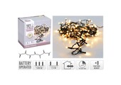Kerstverlichting op batterijen | 192 LED lampjes | warm wit | 14,5 meter