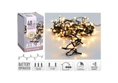 Kerstverlichting op batterijen | 48 LED lampjes | warm wit | 3,5 meter