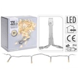 Kerstverlichting transparant snoer | 320 LED lampjes | warm wit | 21 meter