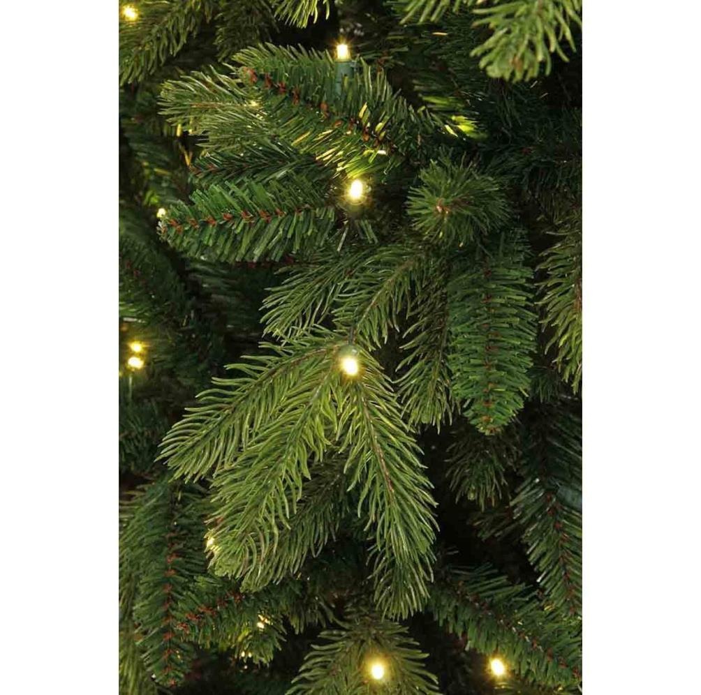 Brampton kunstkerstboom 185xø114cm | groen met 180 LED lampjes